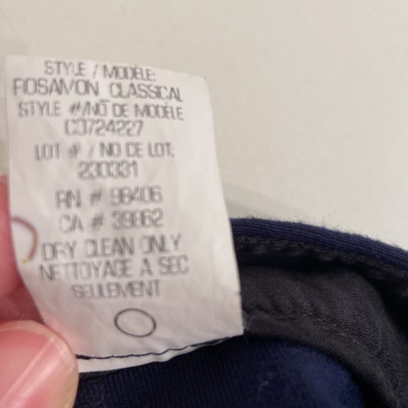 THEORY Rosamon Classical Skinny Stretch Riding Pant Navy with Black Accent 4 - Picture 8 of 11